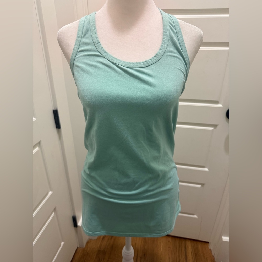 North Face. Racerback Tank. Mint Blue/Green. Size Medium.